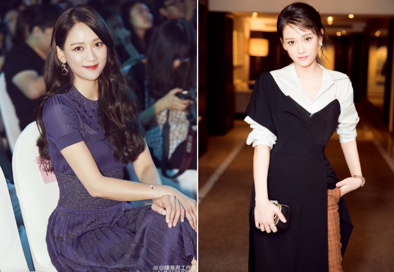 陳喬恩近年將事業重心轉往中國，精湛演技及親切個性，深獲粉絲喜愛。（翻攝自微博）