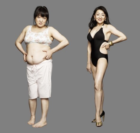 江戶晴美5個月甩肉18.3公斤。（翻攝自Oricon）