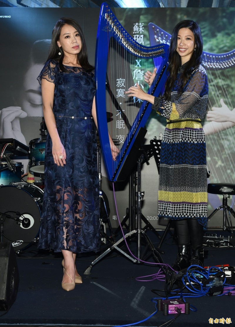 蘇珮卿、詹小櫟媒體見面會。（記者宋志雄攝）