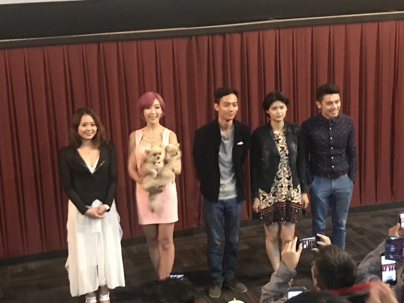 《台北物語》昨晚在台北舉辦狂歡場見面會，主要演員現身同歡。（記者許世穎攝）