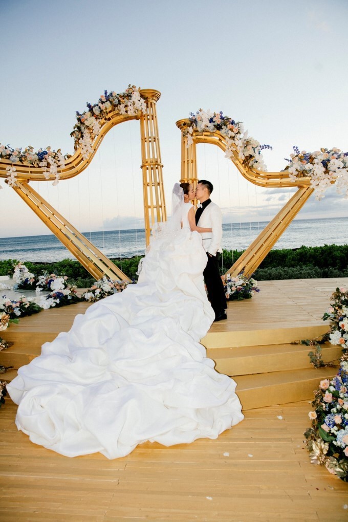 安以軒在夏威夷舉行婚禮。（安以軒工作室提供）