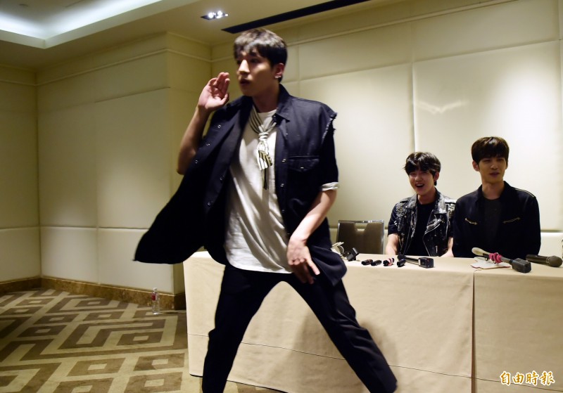 DAY6媒體聯訪。（記者胡舜翔攝）