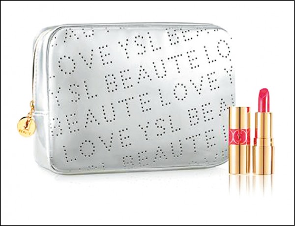 於明（30）日購買YSL唇膏有機會獲得時尚化妝包以及迷你情挑誘光水唇膏49號。