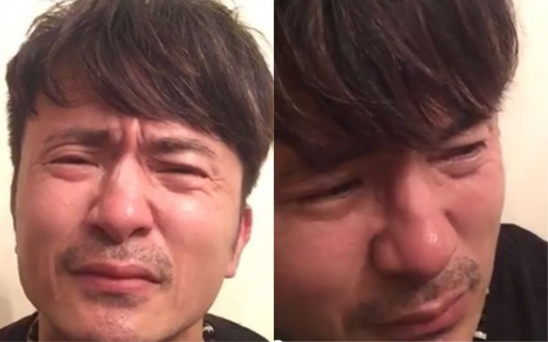 唐從聖今晨直播,一度痛哭哽咽。(圖擷取自唐從聖臉書) 唐從聖今晨直播,一度痛哭哽咽。(圖擷取自唐從聖臉書)