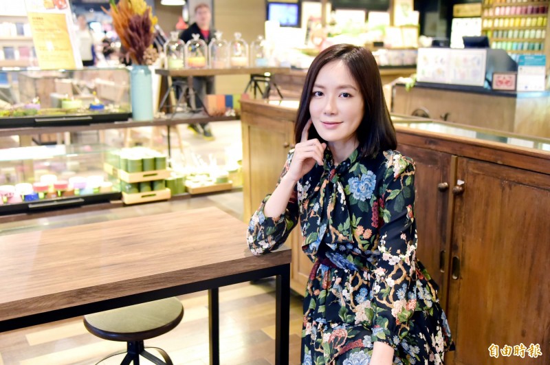 尹馨專訪。（記者胡舜翔攝）