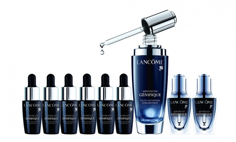 新光三越台北天母店推出獨家LANCOME 超進化肌因賦活露組，價值10,325元，特價4,590元，限量100組。（新光三越提供）