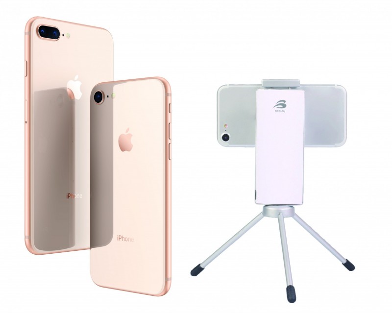 燦坤黑色購物節，買iPhone 8系列送市價2980元手持智能穩拍器。（燦坤提供）