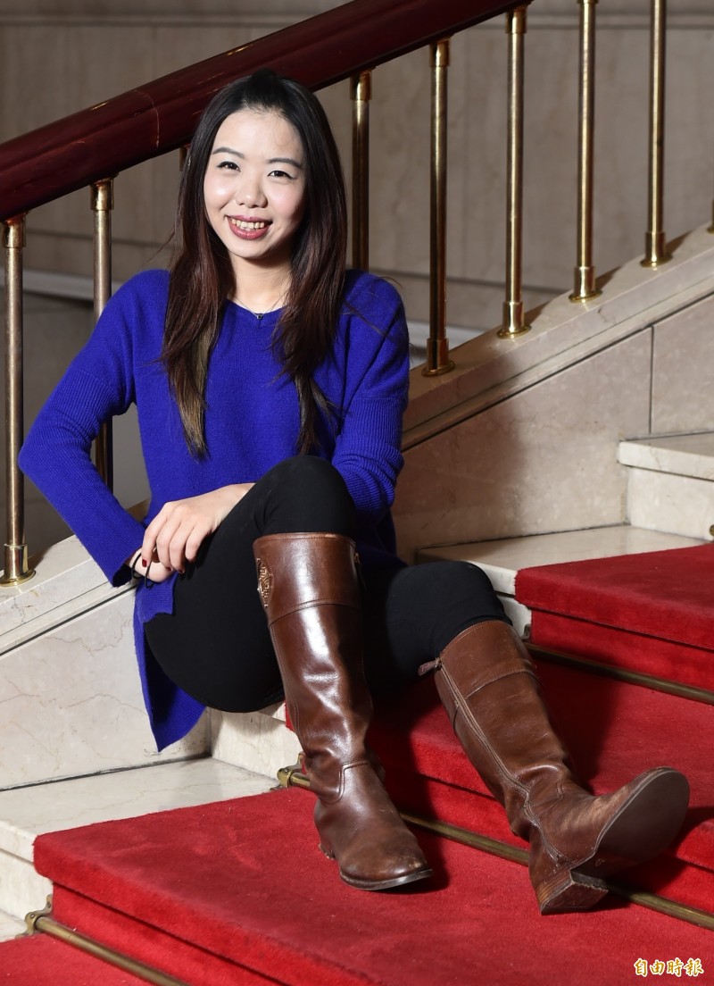 吳思潔專訪。（記者陳奕全攝）