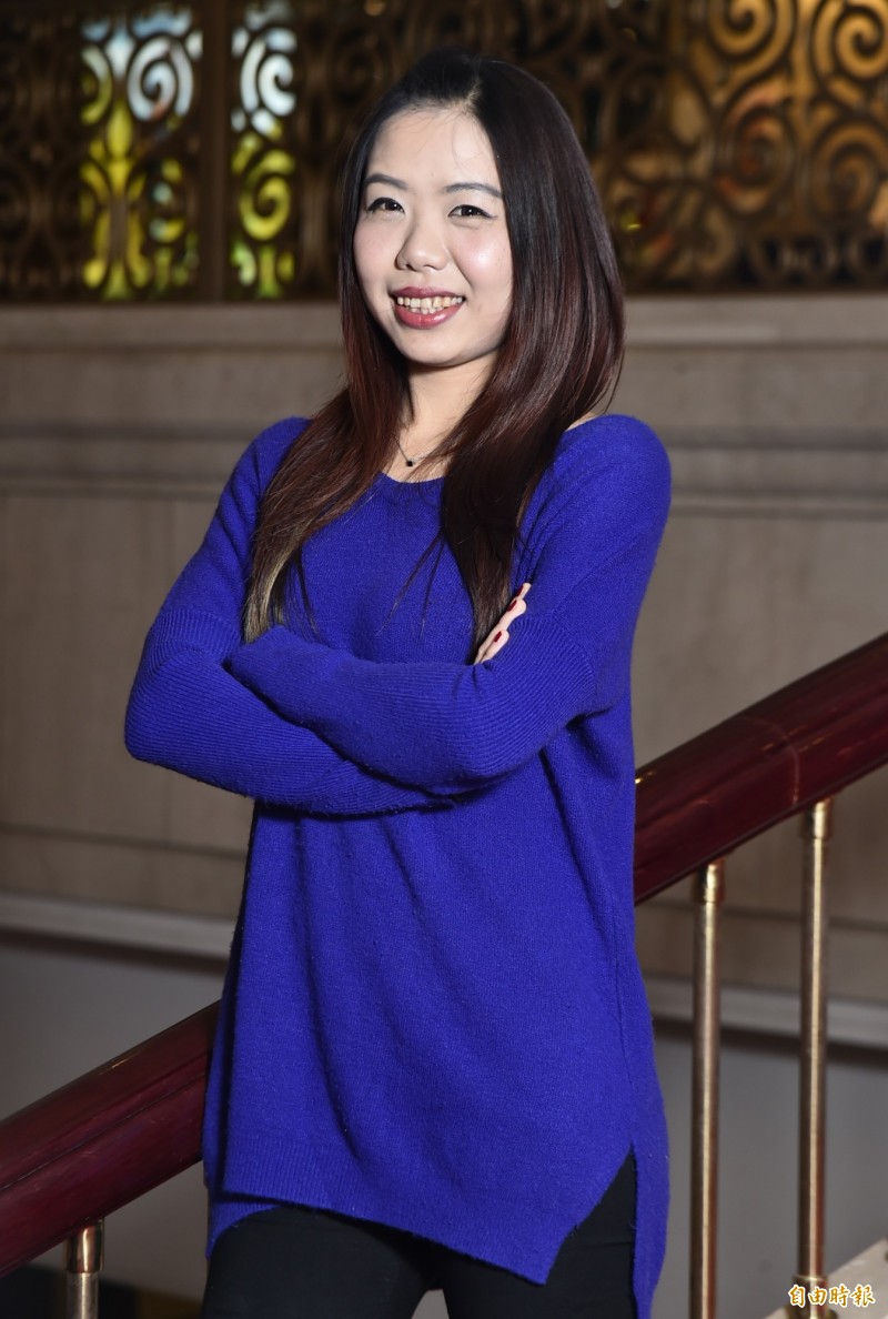吳思潔專訪。（記者陳奕全攝）
