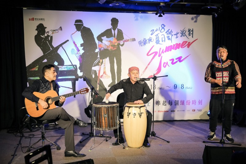 2018兩廳院夏日爵士派對宣告記者會--節慶樂團演出。（兩廳院提供）