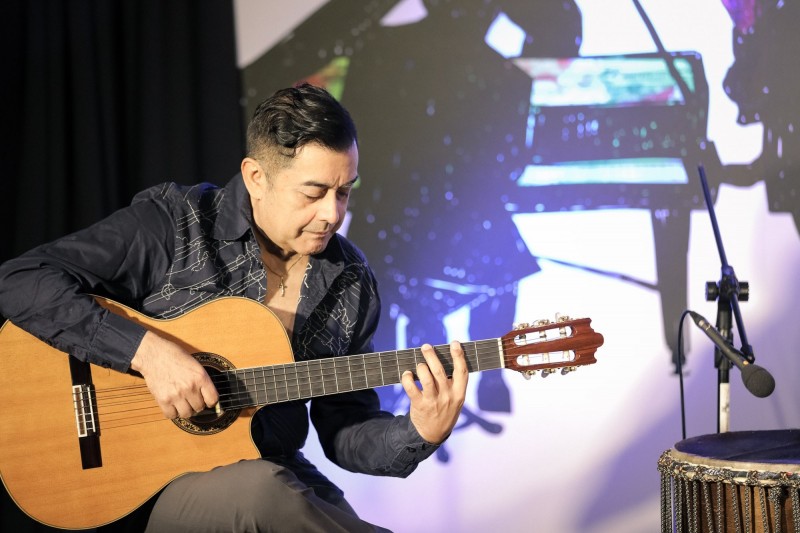 2018兩廳院夏日爵士派對宣告記者會-Roberto Zayas。（兩廳院提供）