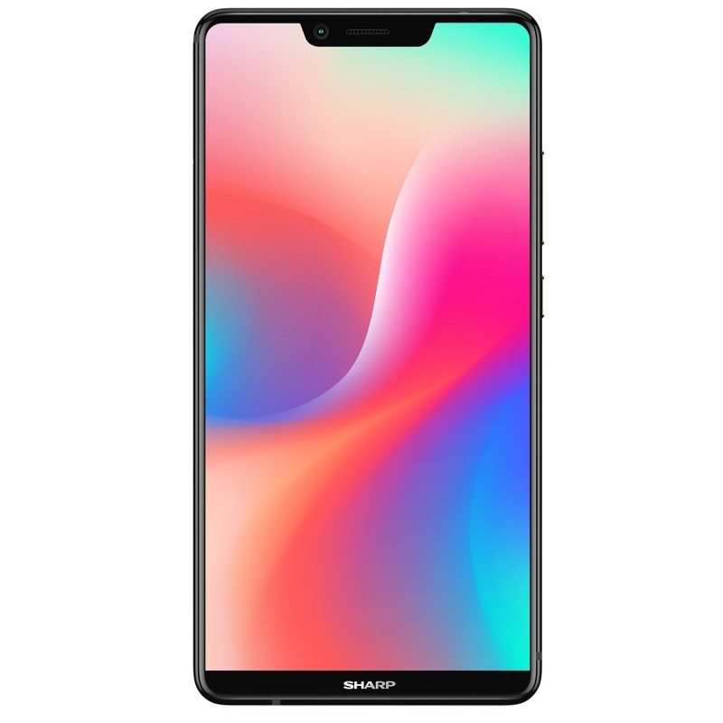 Sharp AQUOS S3高配版同樣為6吋「瀏海」全螢幕。（Sharp提供）