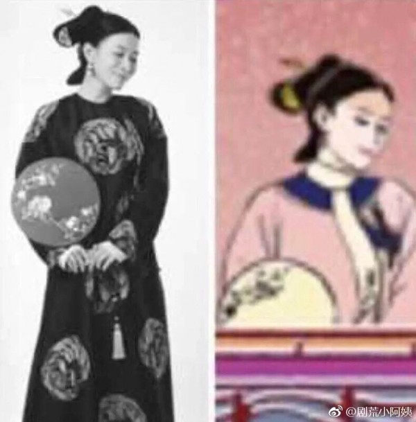 《如懿傳》海報中的小人也略為神似《延禧攻略》中的嫻妃。(圖擷取自微博) 《如懿傳》海報中的小人也略為神似《延禧攻略》中的嫻妃。(圖擷取自微博)