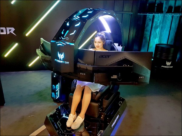 流行消費 直擊2018 Ifa 全球首款可量產 宏碁沉浸式電競座艙超酷炫 自由娛樂