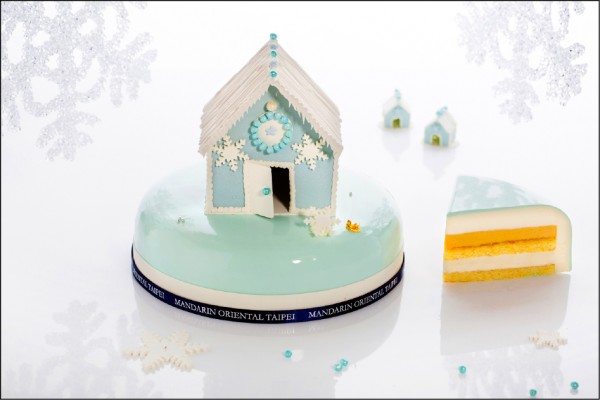 台北文華東方酒店─文華餅房「耶誕雪屋」。