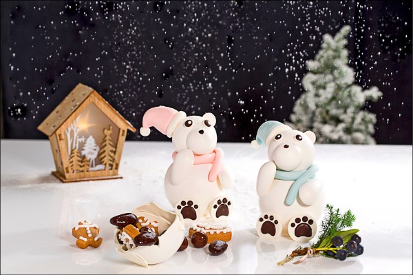 台北文華東方酒店─文華餅房「耶誕北極熊」。