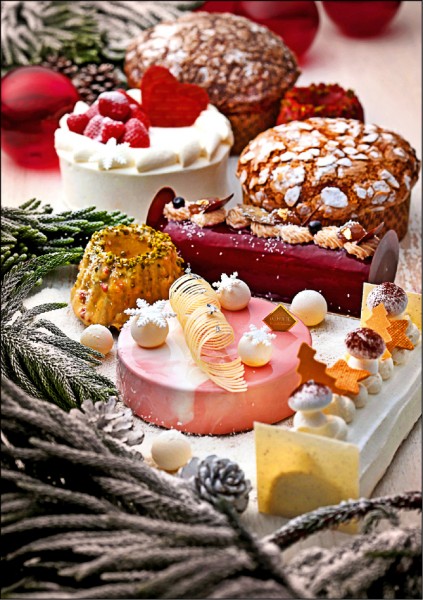 侯布雄法式甜點沙龍2018耶誕節蛋糕，即日起至12月19日致電預購耶誕蛋糕並完成付款者，即享有95折優惠，訂購2個以上，享9折優惠；數量有限，售完為止。