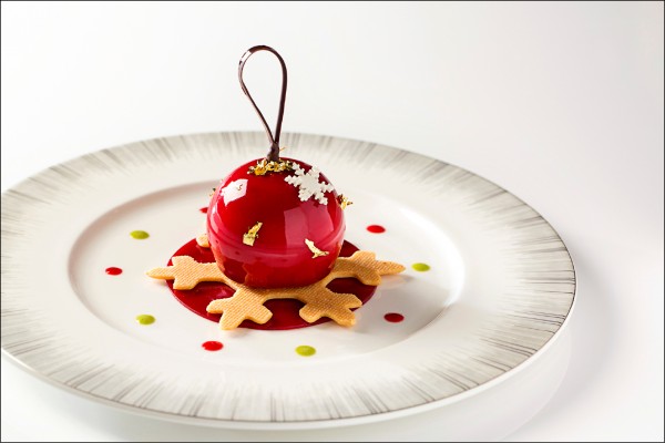 台北君悅酒店─寶艾西餐廳耶誕套餐甜點。