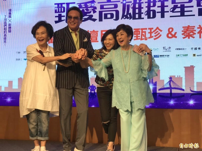 甄珍（右）、秦祥林這對螢幕情侶今再度合體。（記者賀靜賢攝）