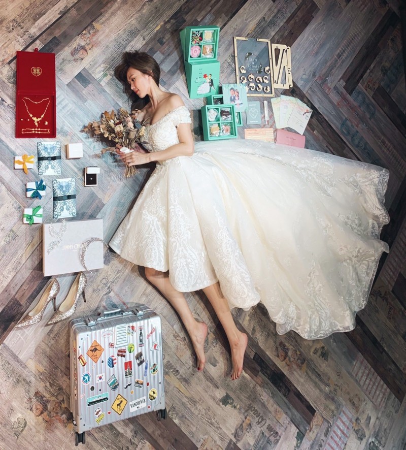 劉宜函辦婚禮事必躬親，累慘自己。（Wedding21提供）