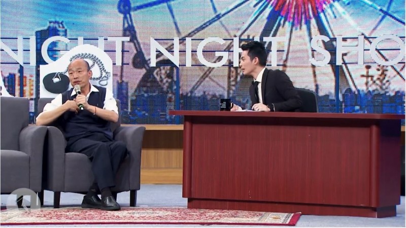 韓國瑜上《夜夜秀》被看破手腳 網酸「就是禿頭吳宗憲」 - 自由娛樂
