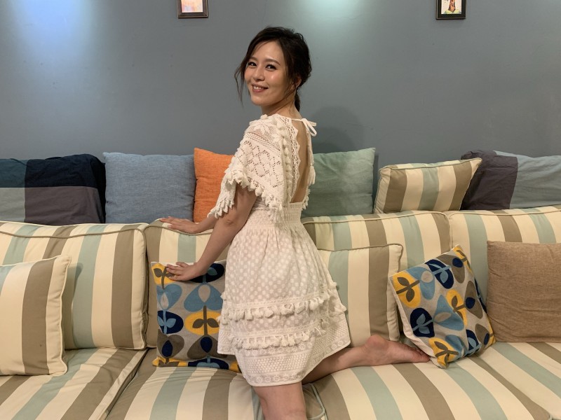 劉品言這幾年勤健身，身材維持很好。（記者蕭方綺攝）