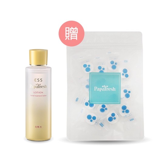 520水美人組合，淨白保濕化妝水150ml+童趣糖果面膜（10顆），特價520元。（Papafresh提供）