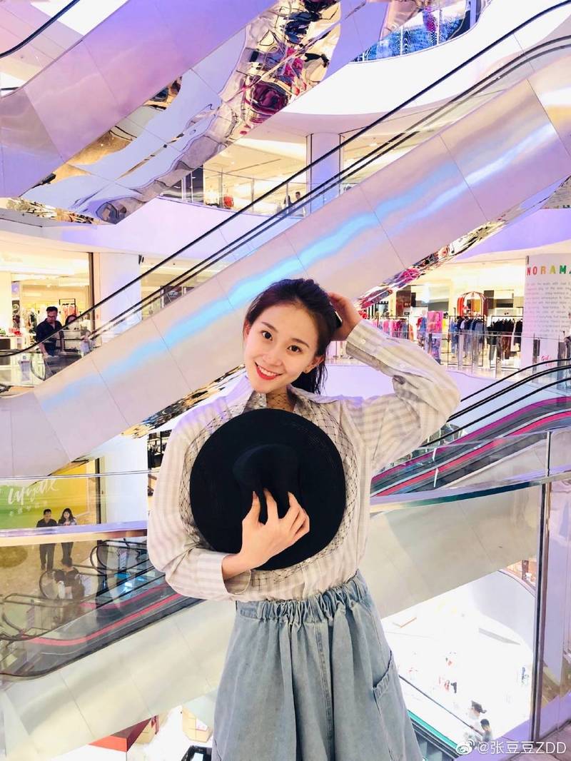 張豆豆外型姣好。（翻攝自微博）