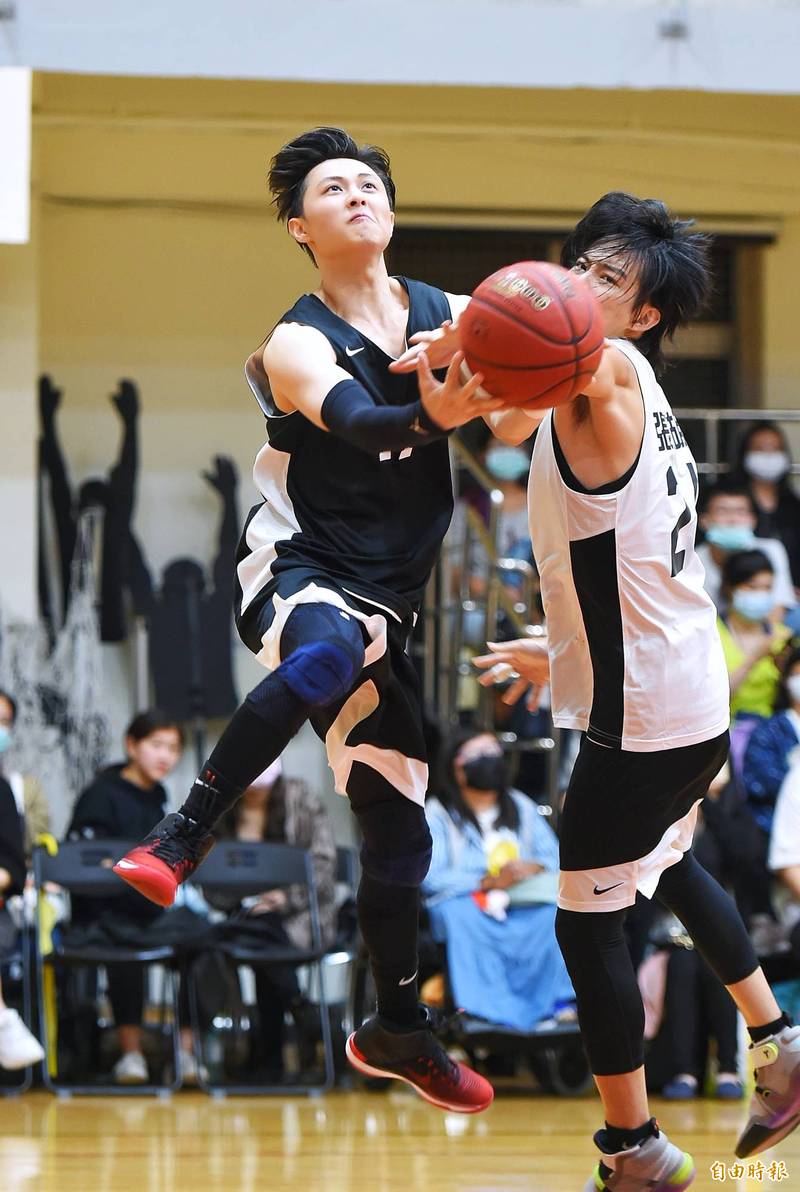 邱勝翊（王子），「以愛之名」公益籃球賽。（記者王文麟攝）