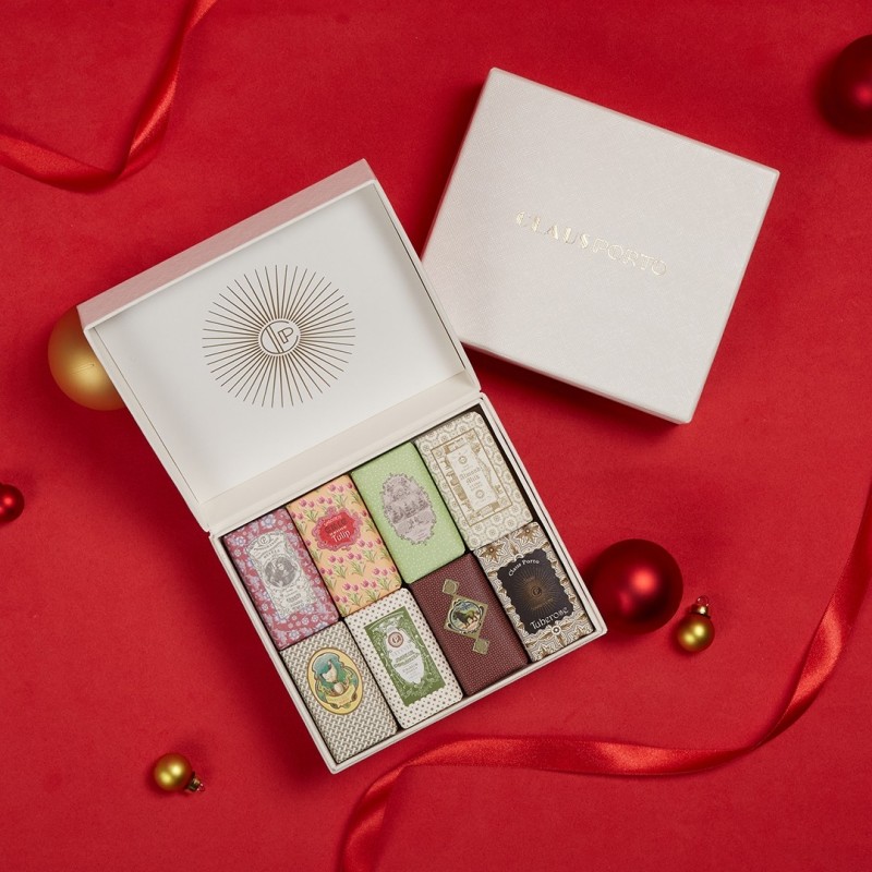 CLAUS PORTO Classico復古手工迷你香氛皂禮盒組 8x50g，特價2,094元。（DAVID &amp; MAISIE提供）