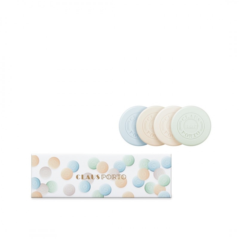 CLAUS PORTO馬卡龍香氛皂禮盒CONFETTI / 五彩繽紛15x10g，特價836元。（DAVID &amp; MAISIE提供）