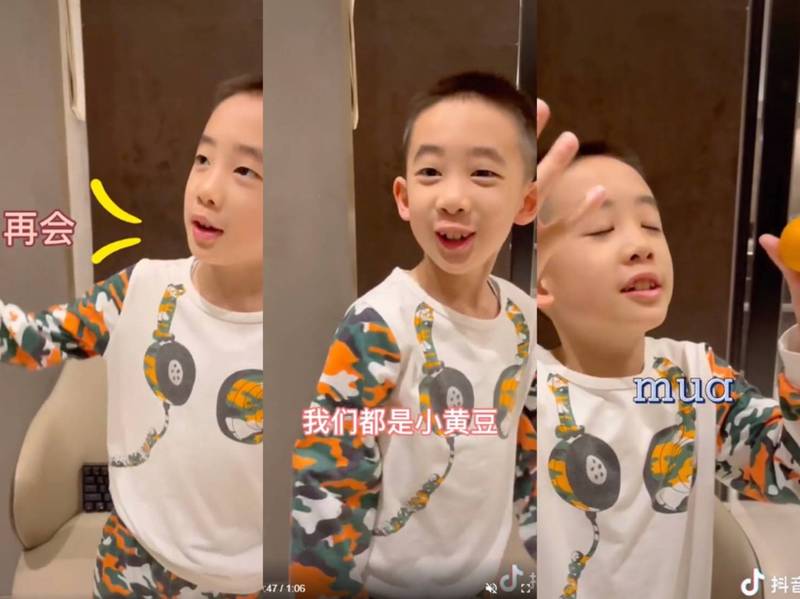 Jasper模仿多國語言腔調。（翻攝自抖音）