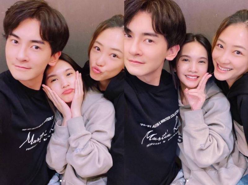 楊丞琳（中）曬出和好友鄭元暢（中）、應采兒（右）相聚的照片。（翻攝自楊丞琳IG）