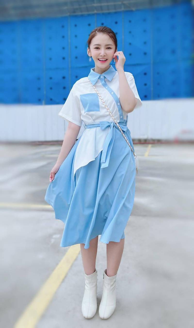 陳子玄在八點檔《天之驕女》飾演「張子婷」一角深受觀眾喜愛，目前育有一子。（翻攝自陳子玄臉書）