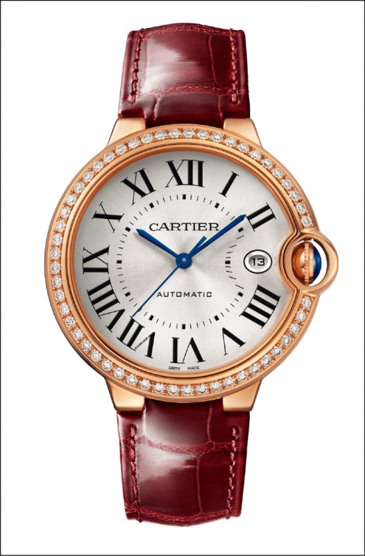 Ballon Bleu de Cartier 玫瑰金鑽石腕錶（40毫米），810,000元。（圖片提供：卡地亞）