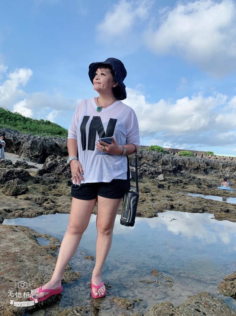 易淑寬最近容光煥發、神采飛揚。（萬鴻提供）