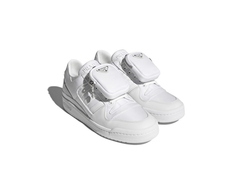 adidas for Prada Re-Nylon Collection聯名Forum鞋款（白色），30,000元。（adidas提供）
