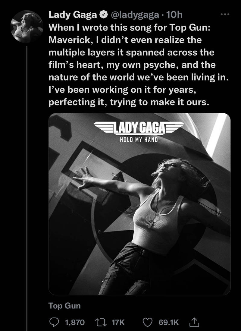 女神卡卡再創電影主題曲網友興奮：再得一座奧斯卡- 自由娛樂