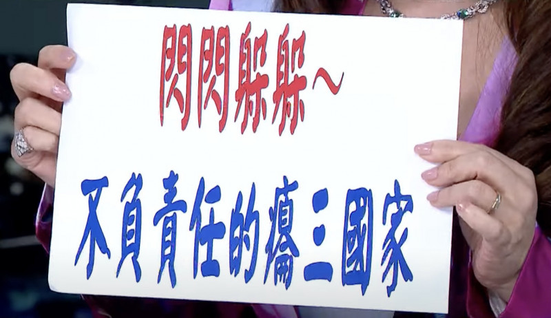 張雅琴狠批中國是「癟三國家」。（翻攝組YouTube）