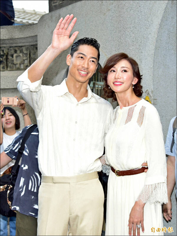 林志玲和老公AKIRA。（本報資料照）