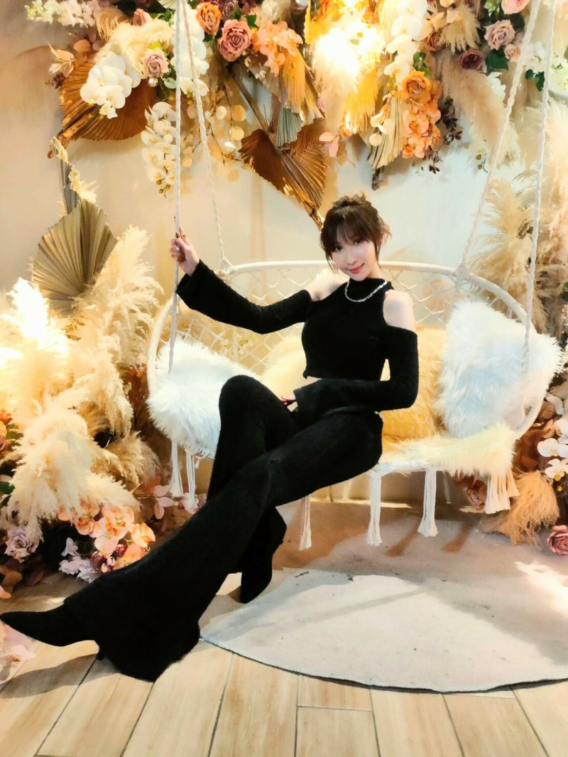 陳若穎相隔3年舉辦生日會。（記者鍾智凱攝）