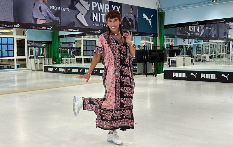 潘若迪找專業髮妝師二度反串「潘碧姬」。(艾迪昇傳播提供)