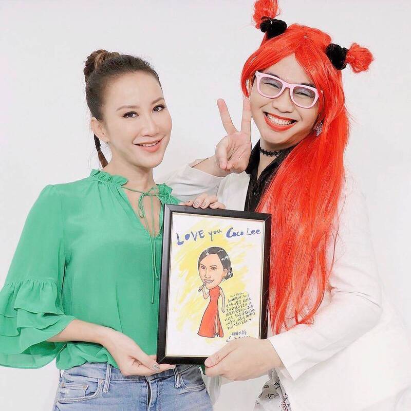 那那大師（右）對於李玟（左）的逝世感到不捨。（翻攝自臉書）