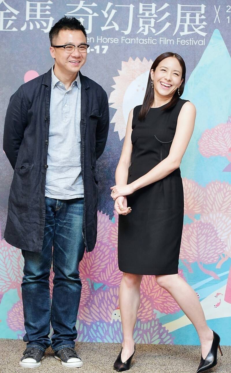 袁劍偉（左）與林嘉欣（右）曾是一對令人稱羨的銀色夫妻。（資料照，記者王文麟攝）