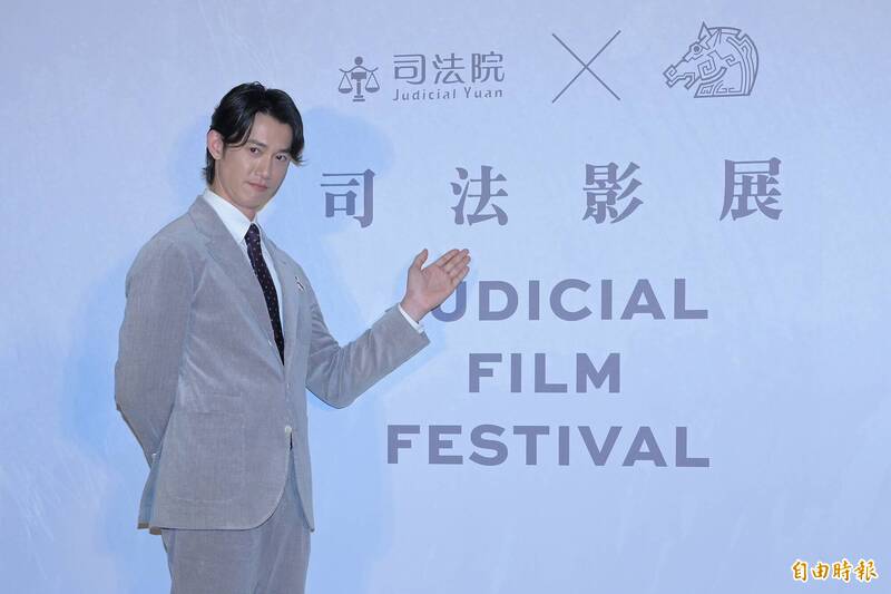 金馬司法影展記者會；吳慷仁。（記者胡舜翔攝）