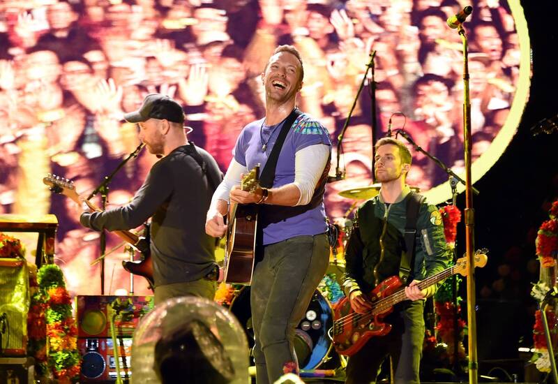 Coldplay世界巡演阿根廷站提到台灣。（資料照，記者胡舜翔攝）