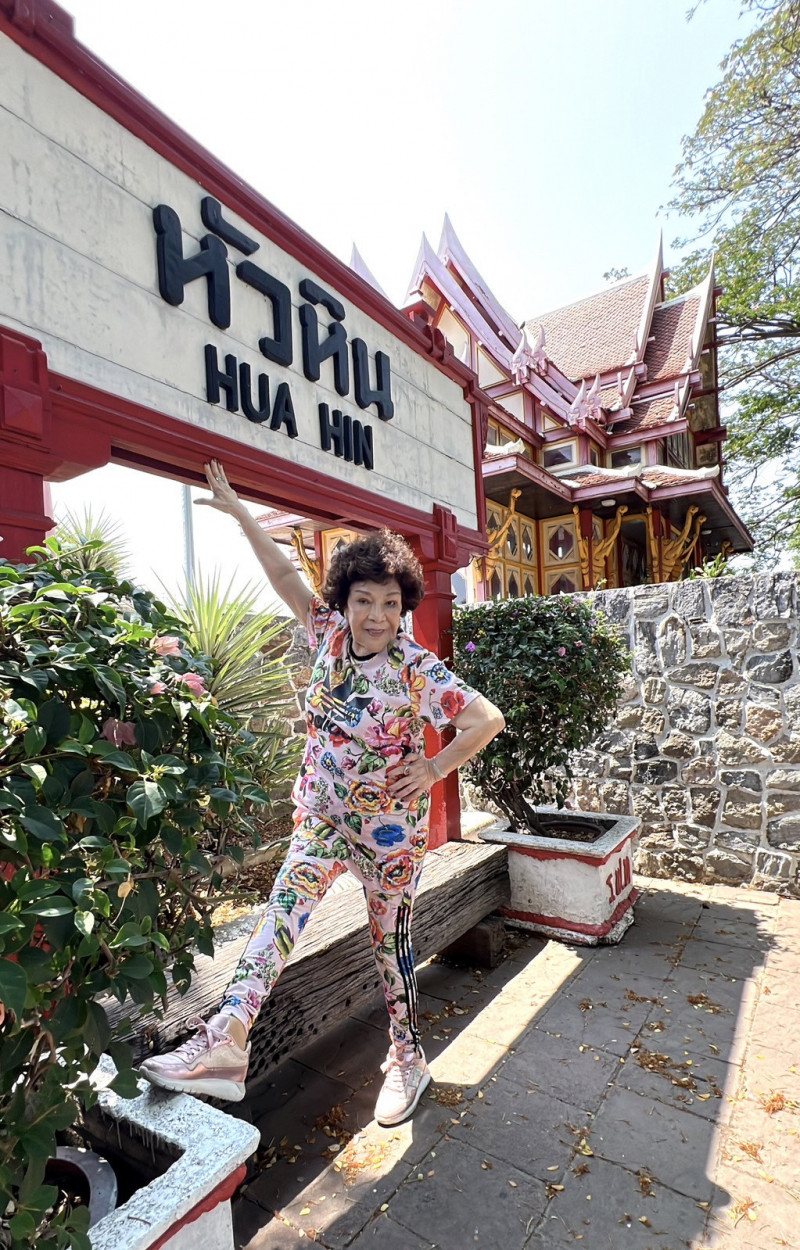 周遊在華欣玩得很快樂。（李朝永提供）