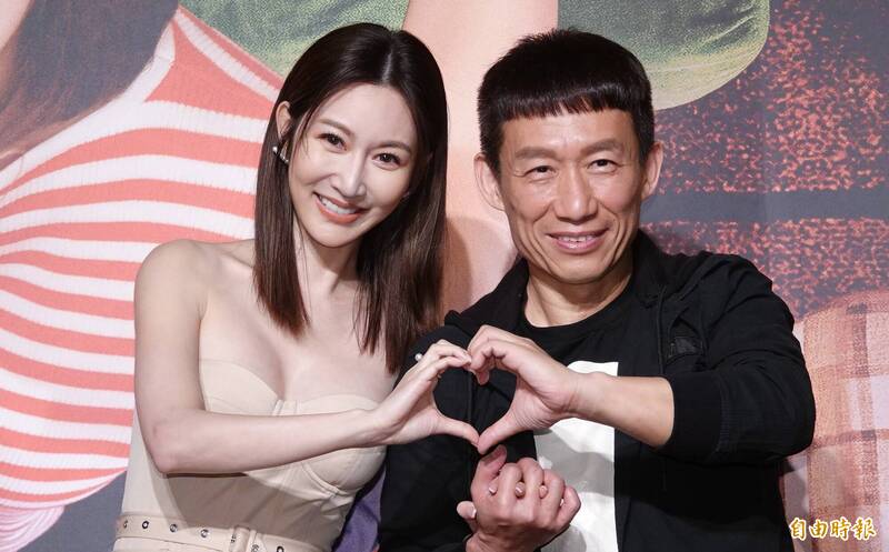 《省省吧！我家富貴發》首映 左起曾莞婷、郭子乾（記者潘少棠攝）