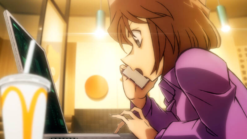 廣告也在PTT論壇掀起討論，有鄉民直言「突破天際的『角』蘭」。（翻攝自推特／oricon_anime_）