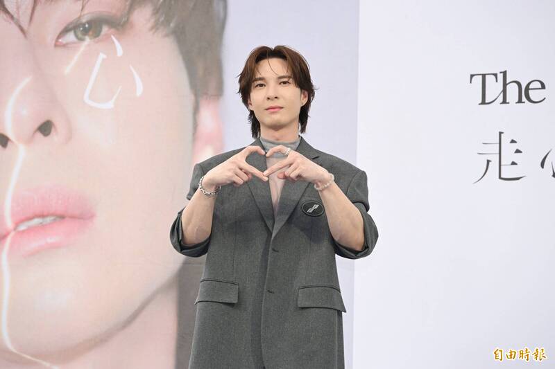 陳勢安新專輯《走心的歌》台北簽唱會。（記者陳逸寬攝）